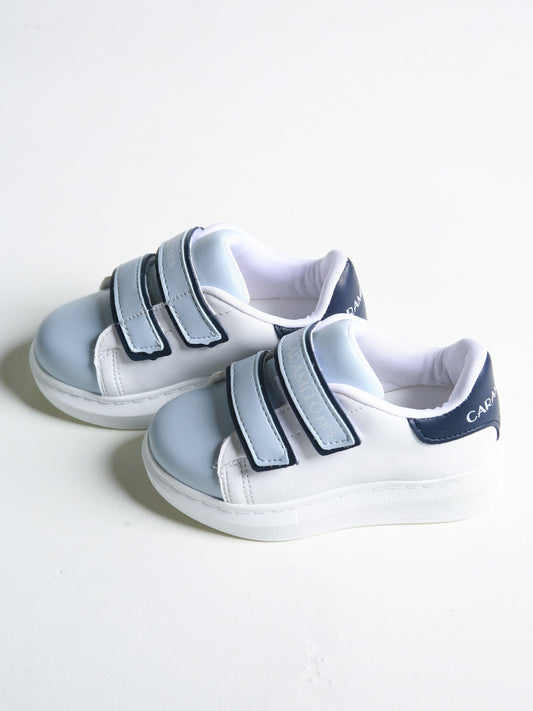 Caramelo Kids Contrast Strap Trainers in White