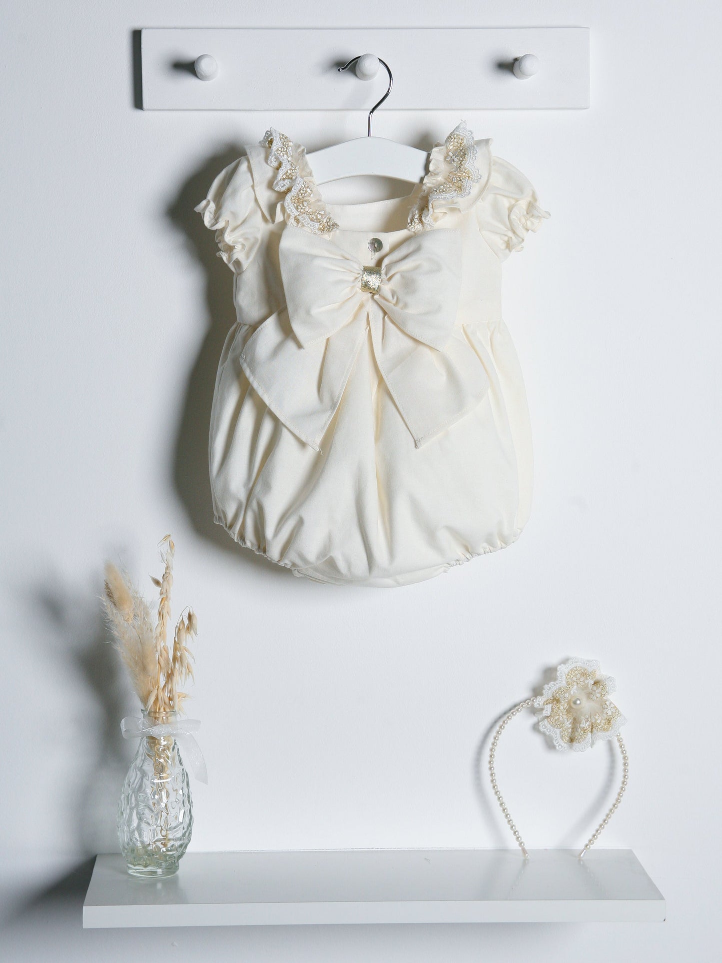 Rose & Albert Premium Collection Ivory Romper - Rose & Albert