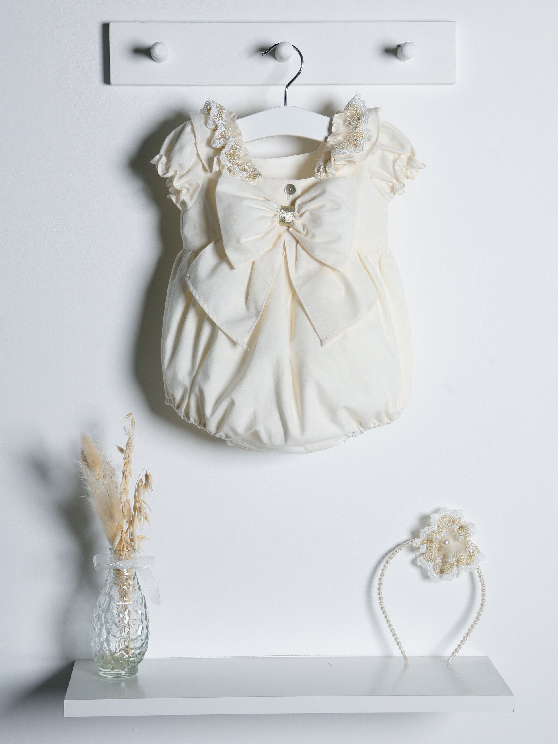 Rose & Albert Premium Collection Ivory Romper - Rose & Albert