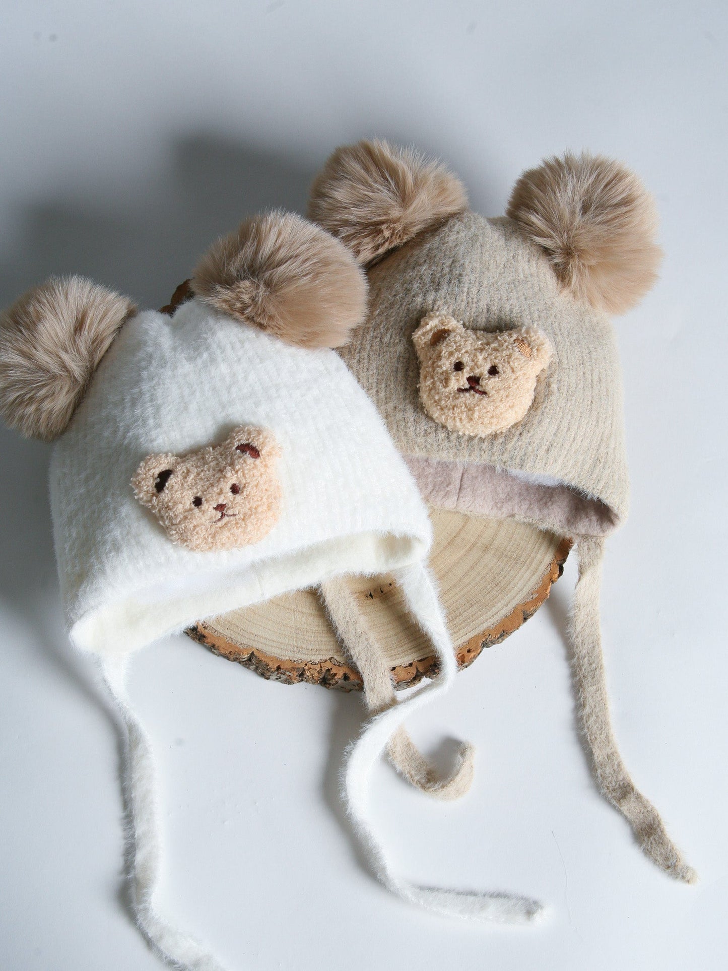 Jamiks Beige 'Teddy Bear'  Pom Pom Hat - Rose & Albert