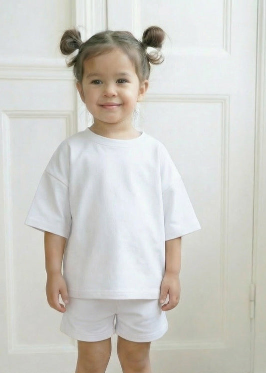 Cotton Oversized Summer Set - Ivory