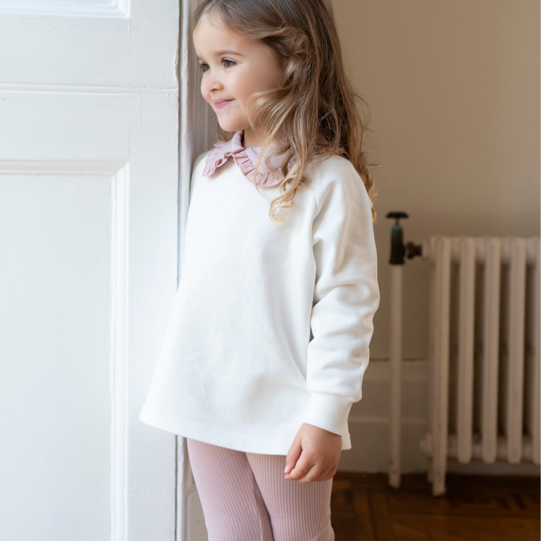 Cotton Sweatshirt - Ivory