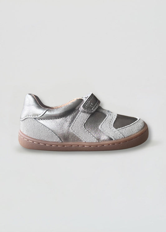 Jett Infant Barefoot Shoe Metallic Pewter