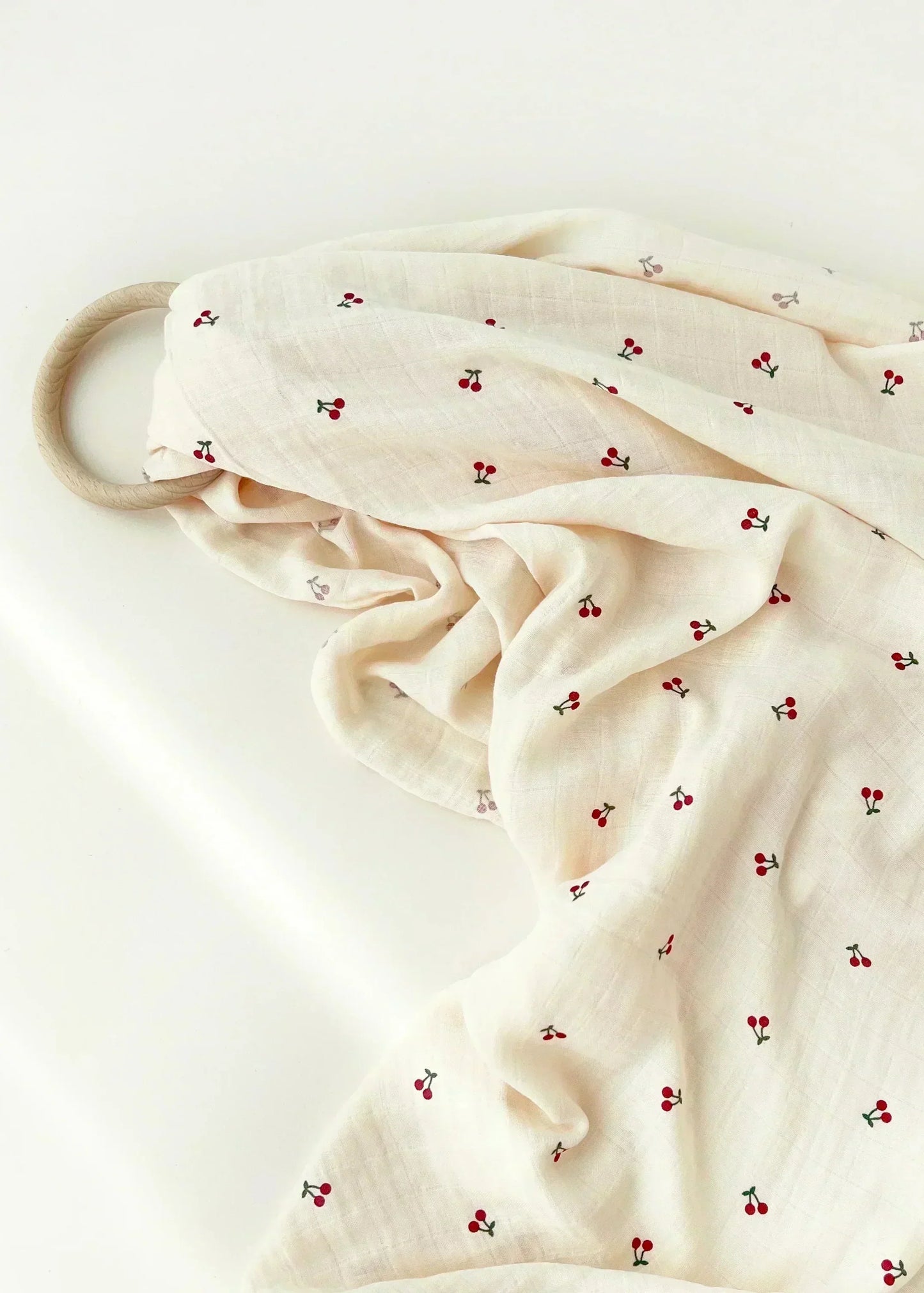 The Cherry Muslin Blanket Swaddle
