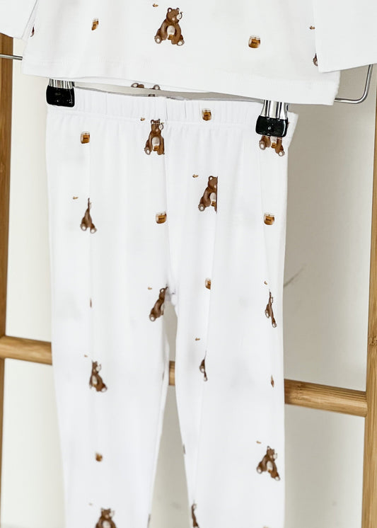 Bear Bamboo Two Piece Set Long Sleeve Pyjamas