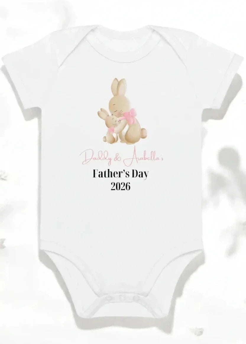 Bunny Father's Day 2025 (Personalised Bodysuit) - Cozy Crew Club
