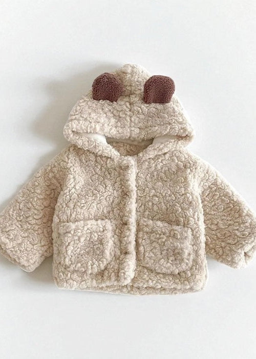 The Fur Bear Winter Coat in Beige