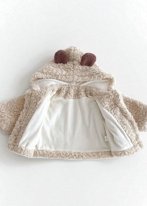 The Fur Bear Winter Coat in Beige