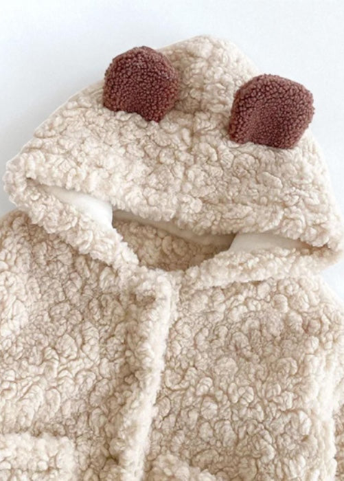 The Fur Bear Winter Coat in Beige