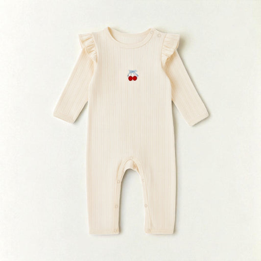 Knitted Cherry Romper