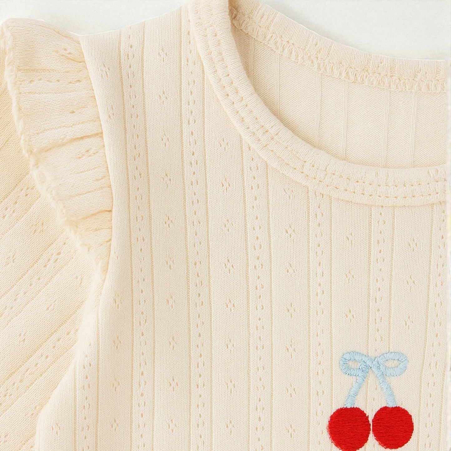 Knitted Cherry Romper