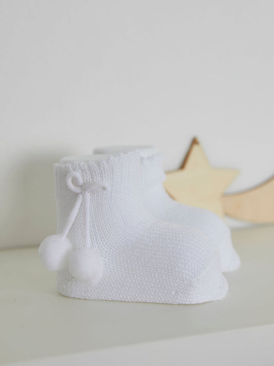 Carlomagno pom pom ankle socks - Rose & Albert