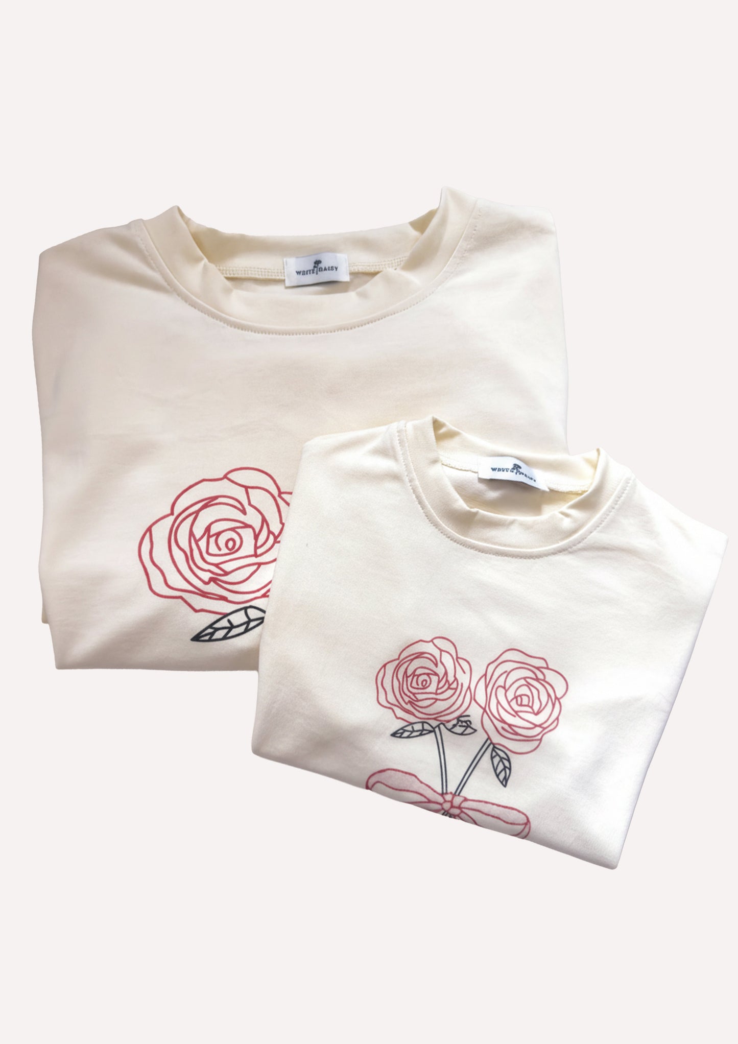 Rose Graphic Tee Mummy & Mini in Pink