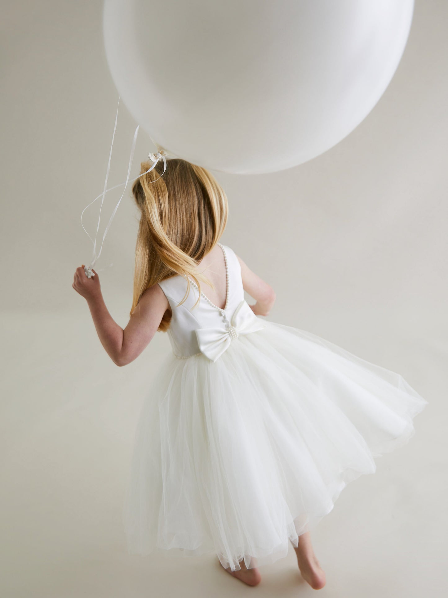 Sarah Louise Ivory Pearl Occasion Dress - Rose & Albert