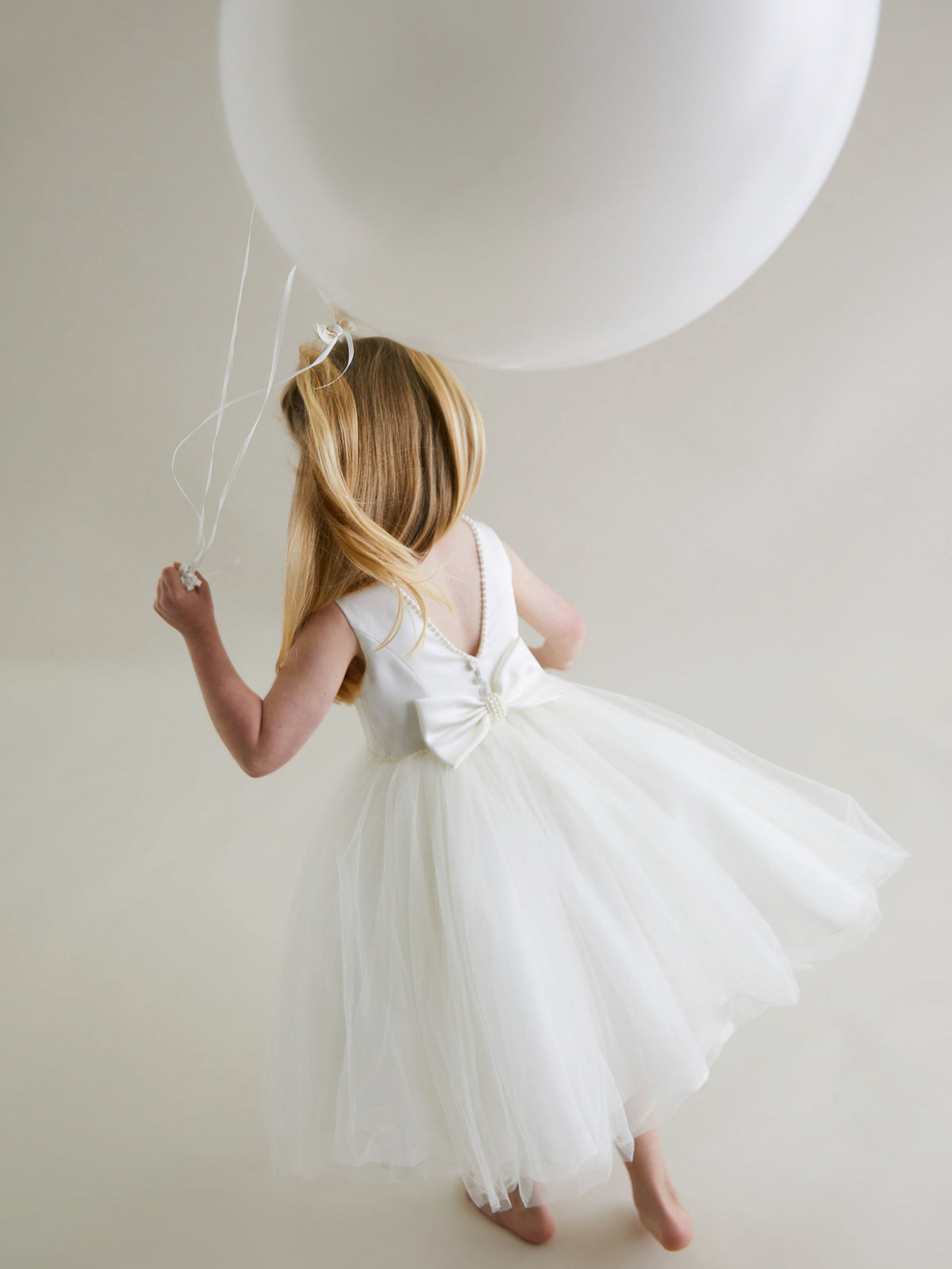 Sarah Louise Ivory Pearl Occasion Dress - Rose & Albert