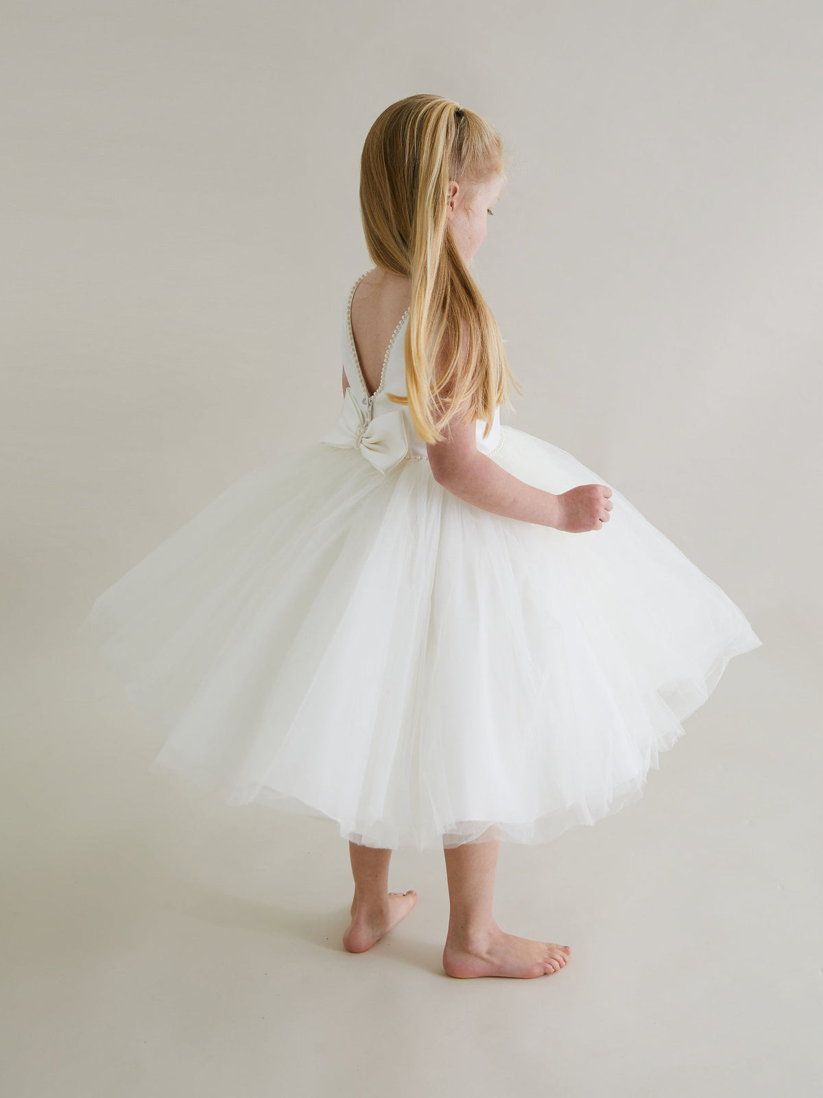 Sarah Louise Ivory Pearl Occasion Dress - Rose & Albert