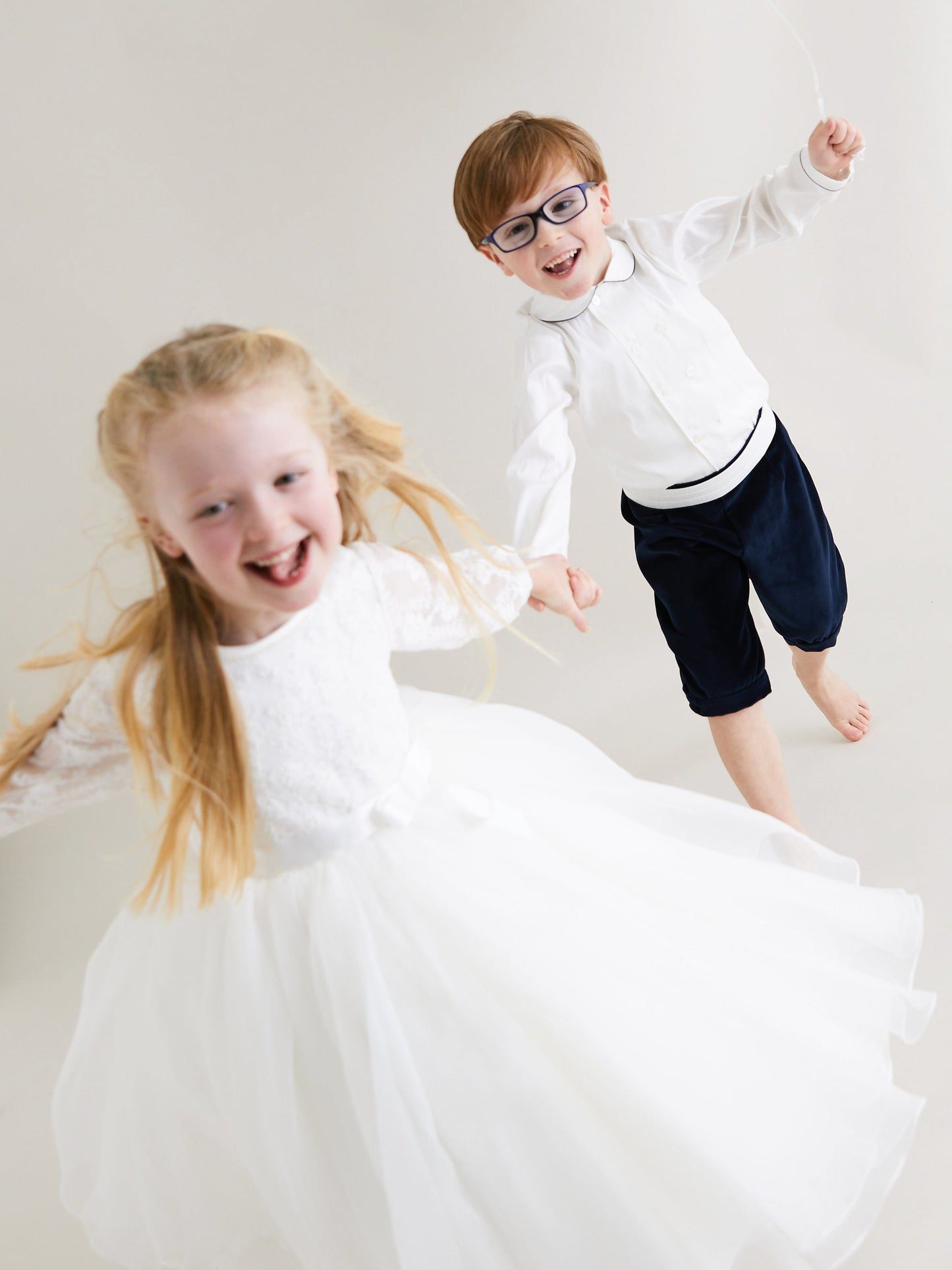 Sarah Louise Ivory Lace & Tulle Occasion Dress - Rose & Albert
