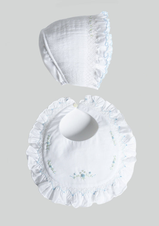 Sarah Louise Rosebud & Rosebud Smocked Bonnet