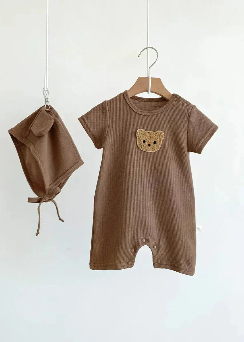 Cool Summer Bear & Bonnet Hat Set