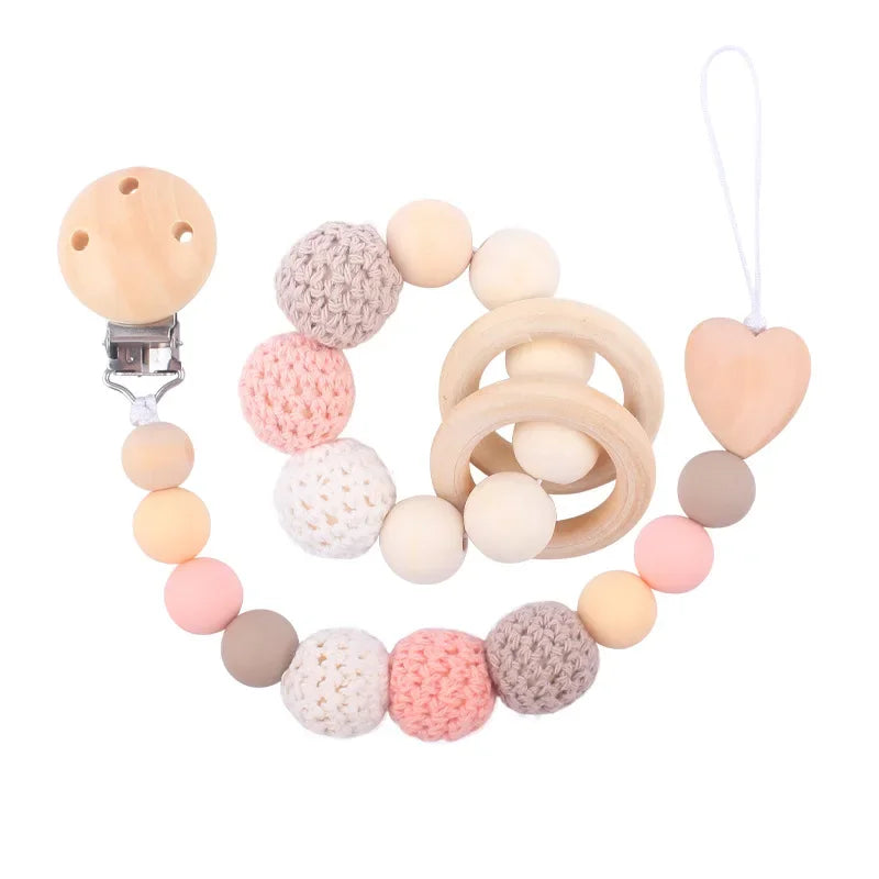 Pacifier Clip and Teether set