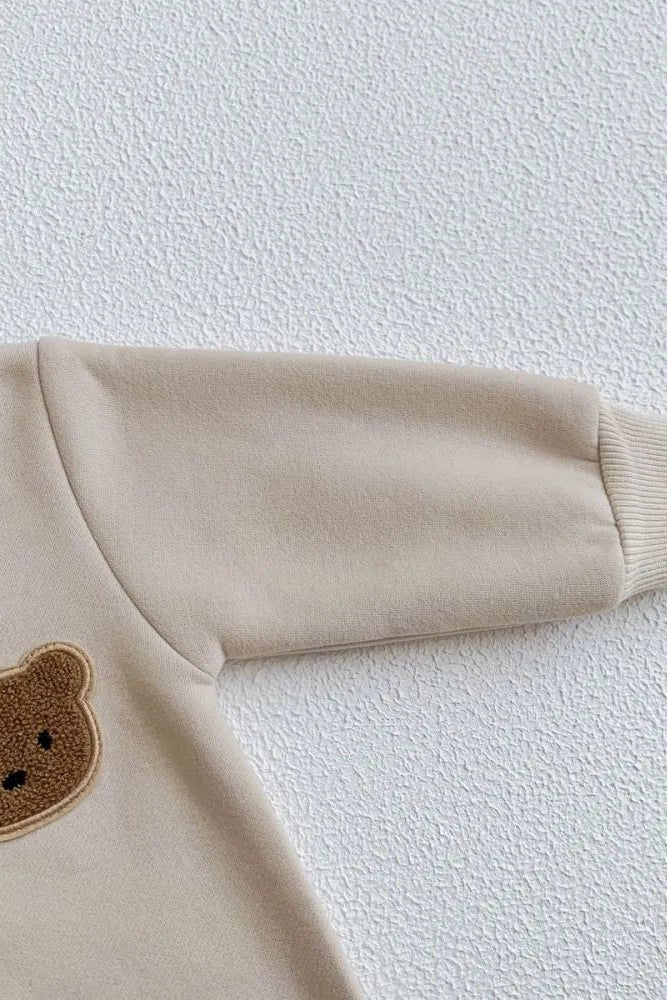 The Ultimate Bear Knitted Hooded Playsuit - Cozy Crew Club