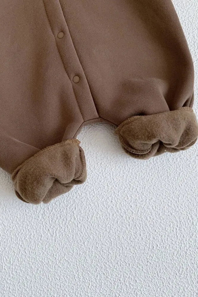The Ultimate Bear Knitted Hooded Playsuit - Cozy Crew Club