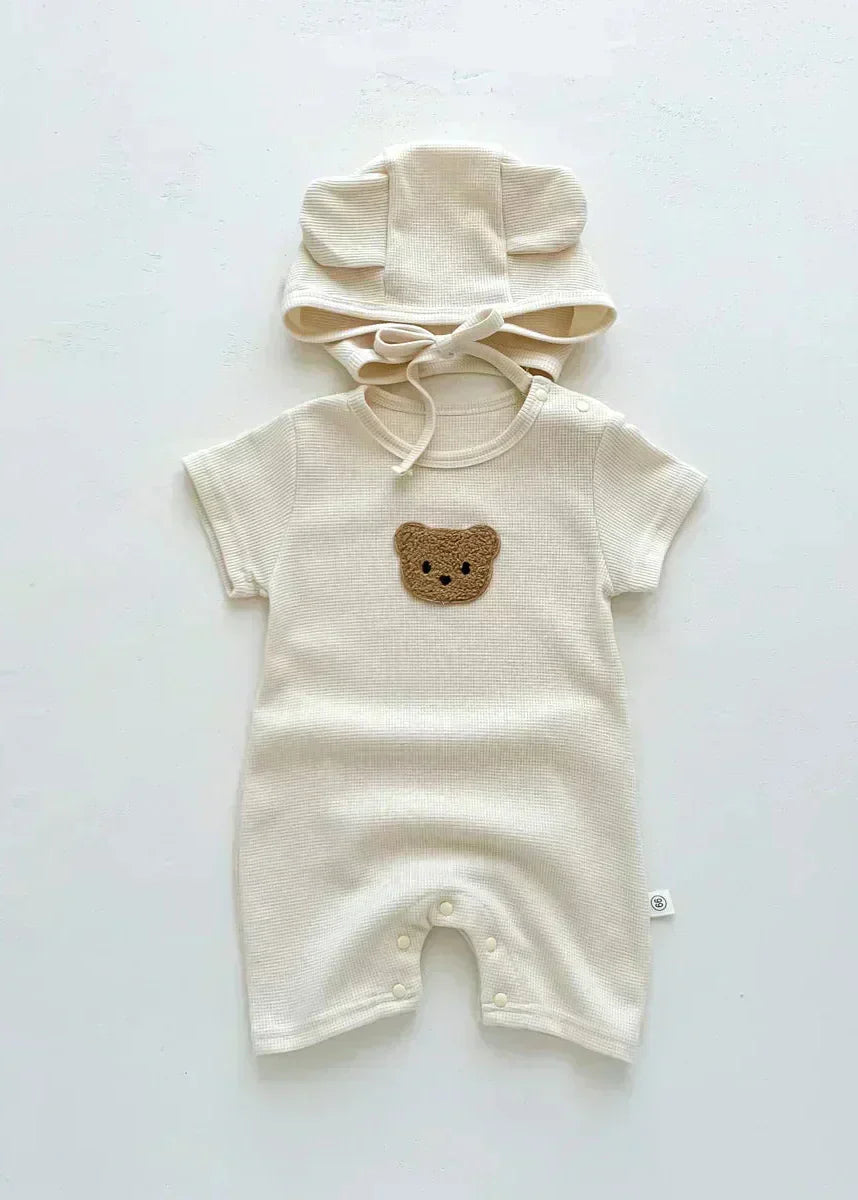 Cool Summer Bear & Bonnet Hat Set