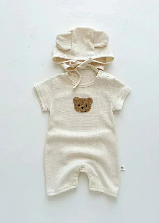 Cool Summer Bear & Bonnet Hat Set
