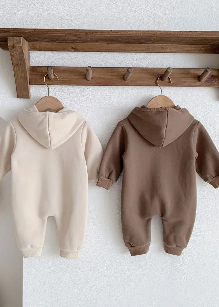 The Ultimate Bear Knitted Hooded Playsuit