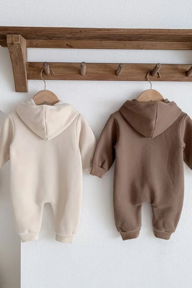 The Ultimate Bear Knitted Hooded Playsuit - Cozy Crew Club