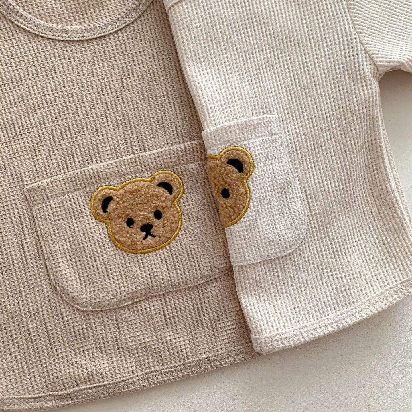 Waffle Bear 2 Piece T Shirt & Shorts Set