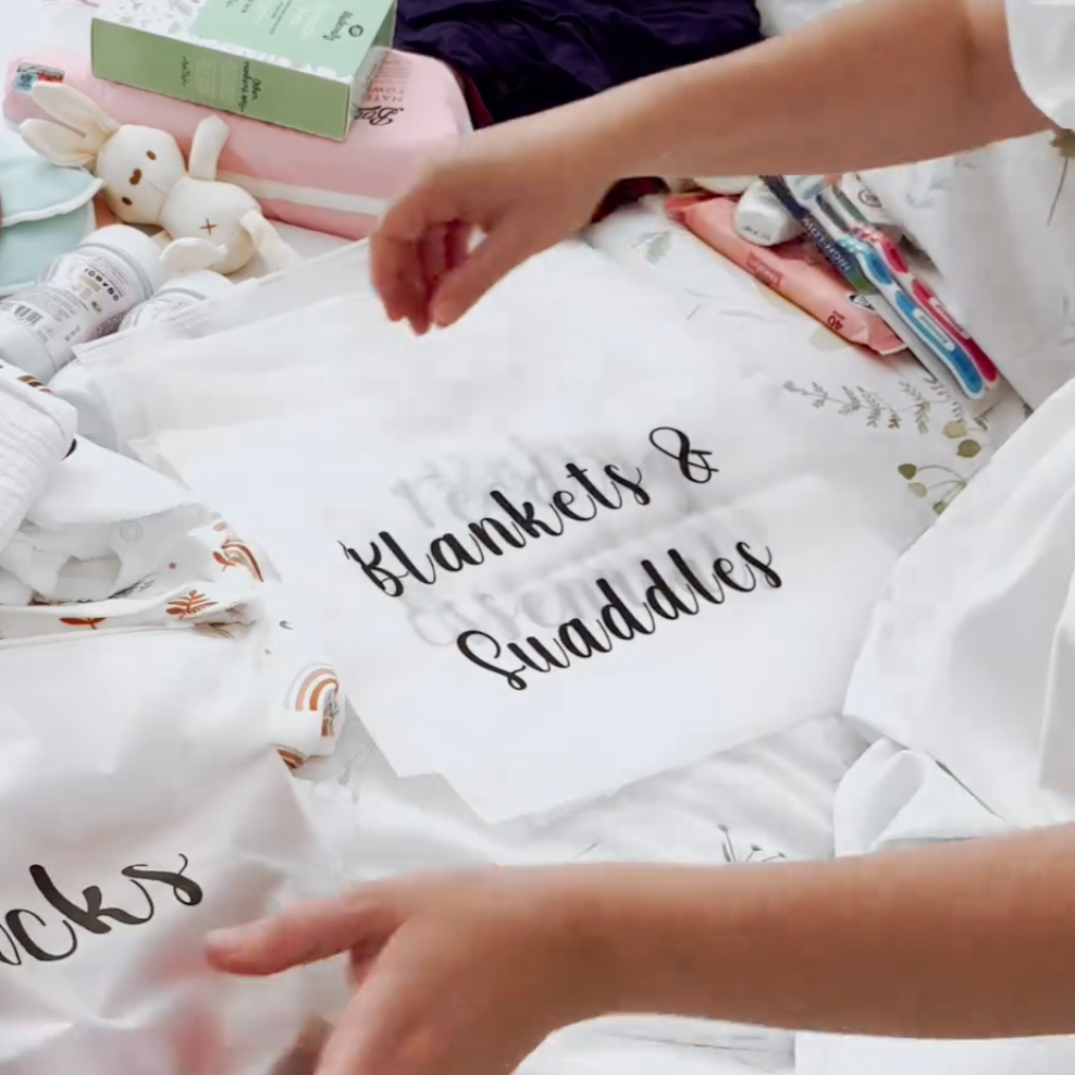 Hospital Bag Organisers X14 Maternity Bags Zip Lock Reusable Bags Mum and Baby Essentials Baby Shower Gift