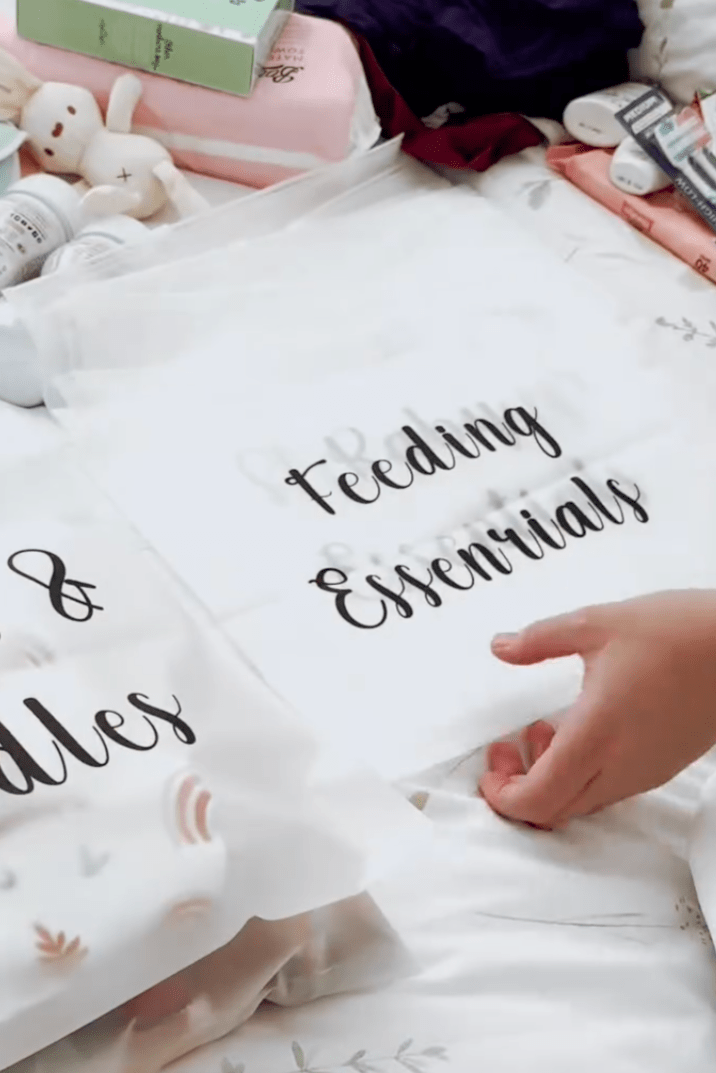 Maternity Bag Organizers x14 | Zip Lock Reusable Bags Set | Baby Shower Essentials - Cozy Crew Club