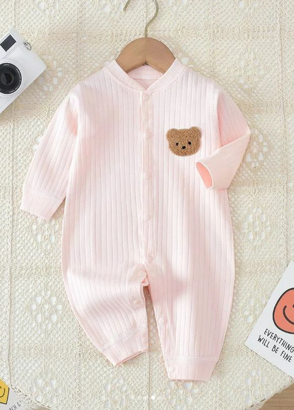 Bear Romper Ribbed