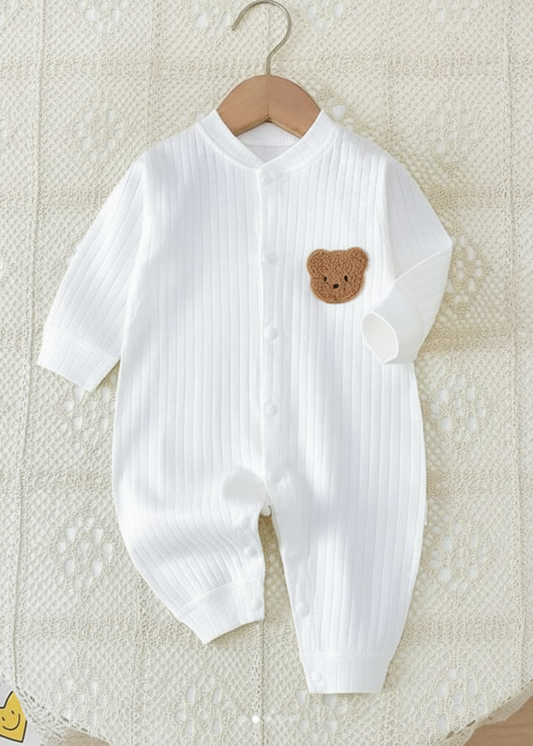Bear Romper Ribbed