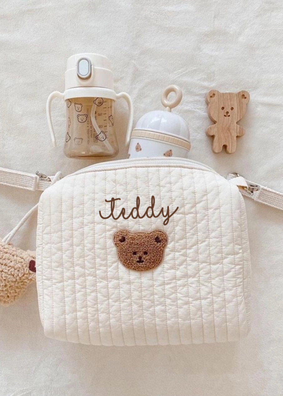 Teddy Grab & Go Bag Personalised