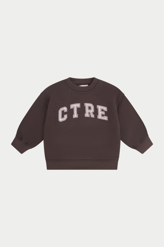 JUNIOR CTRE SWEATSHIRT - BROWN
