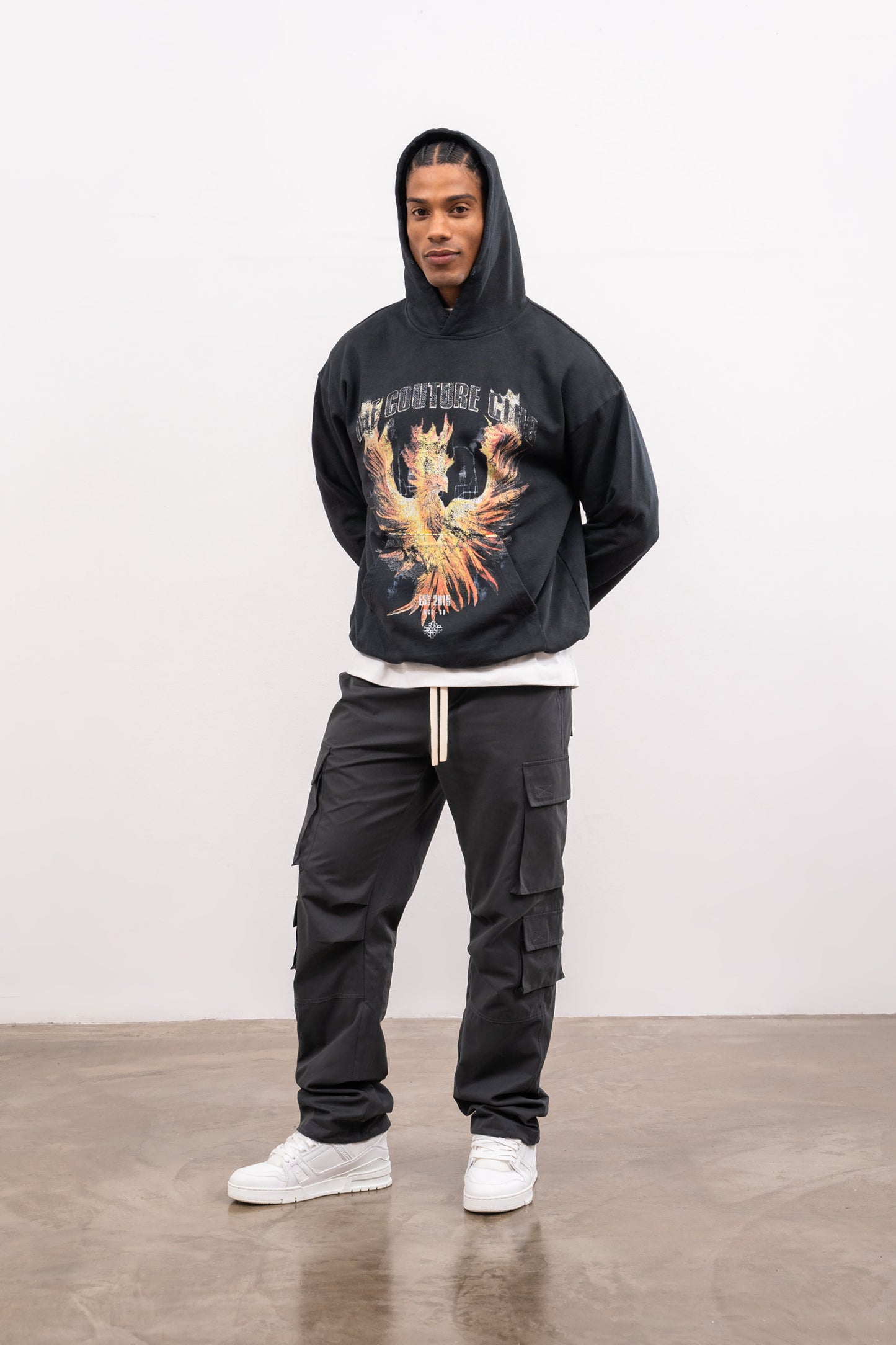 ESSENTIALS CARGO PANT - CHARCOAL
