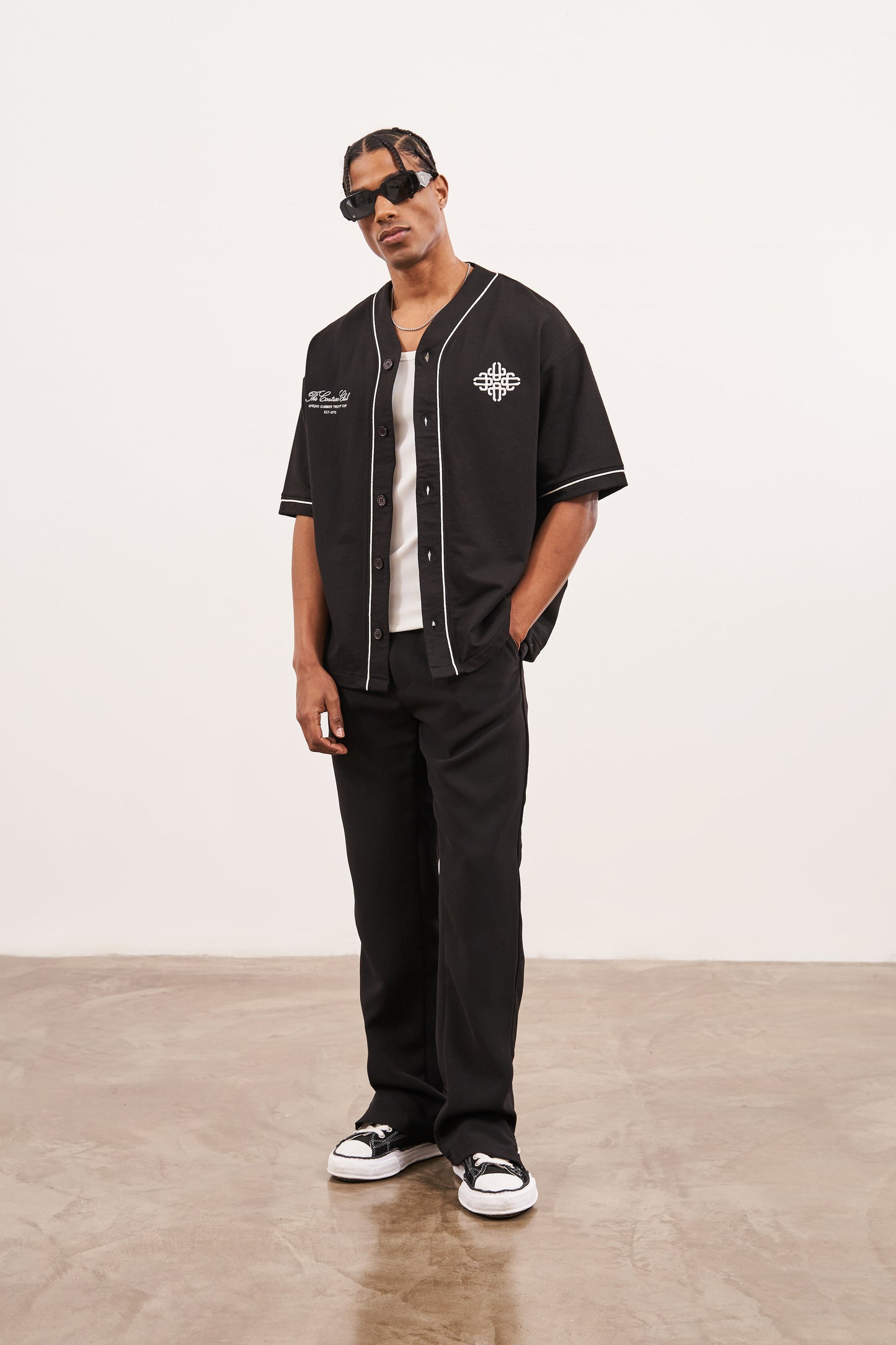 ULTIMATE SPLIT HEM SMART PANT - BLACK