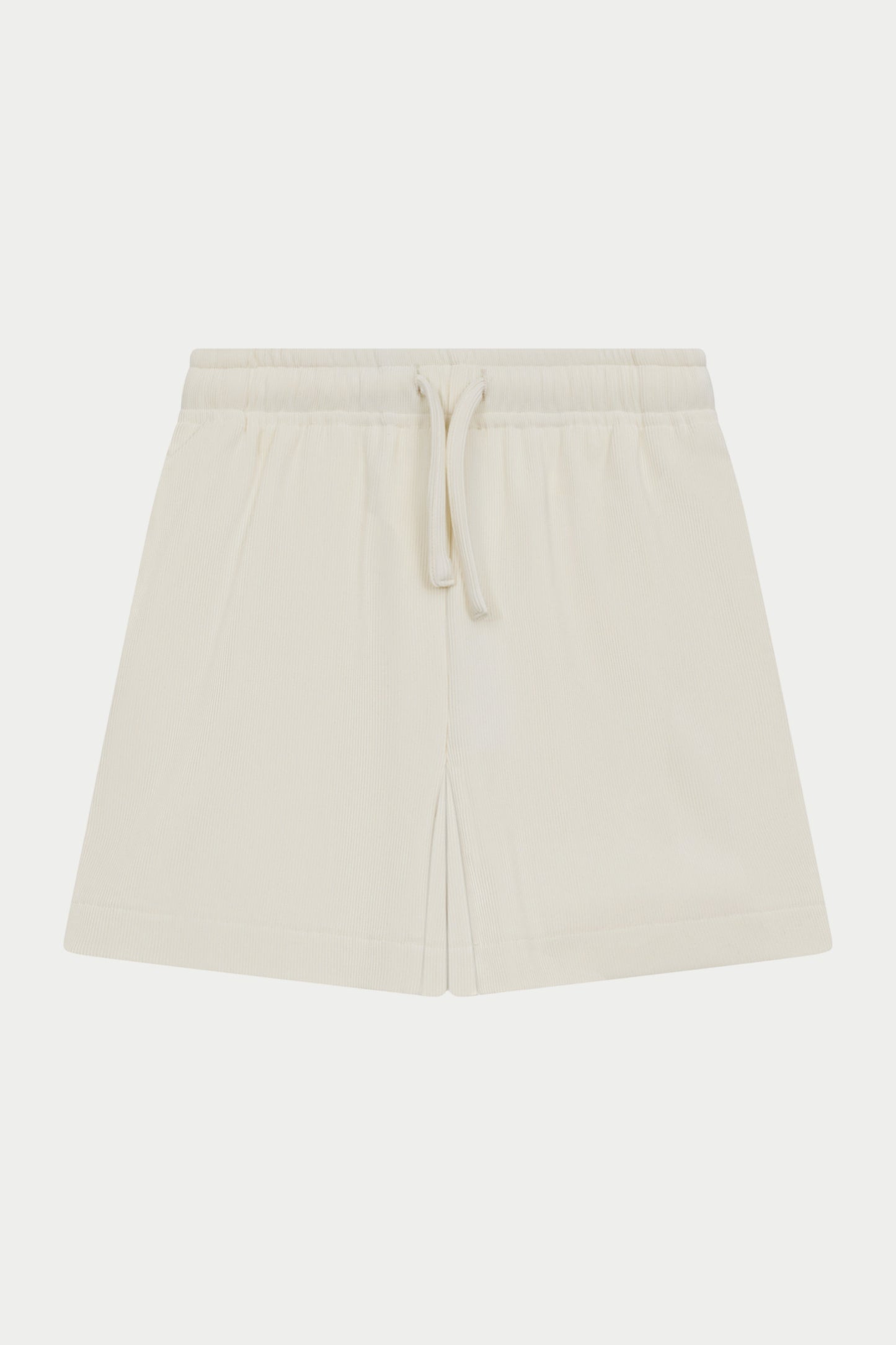 JUNIOR RIBBED SHORTS - STONE