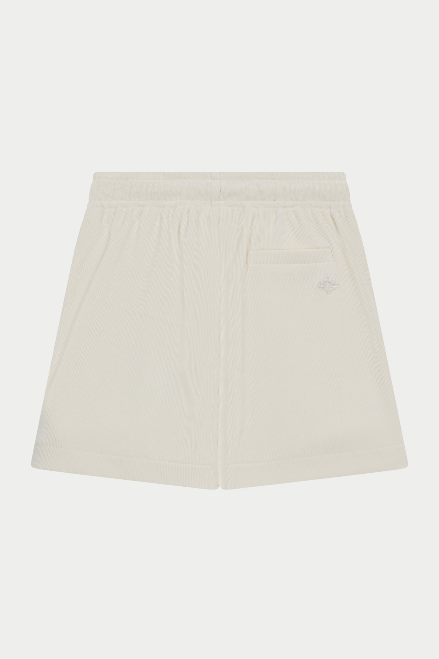 KIDS RIBBED SHORTS - STONE