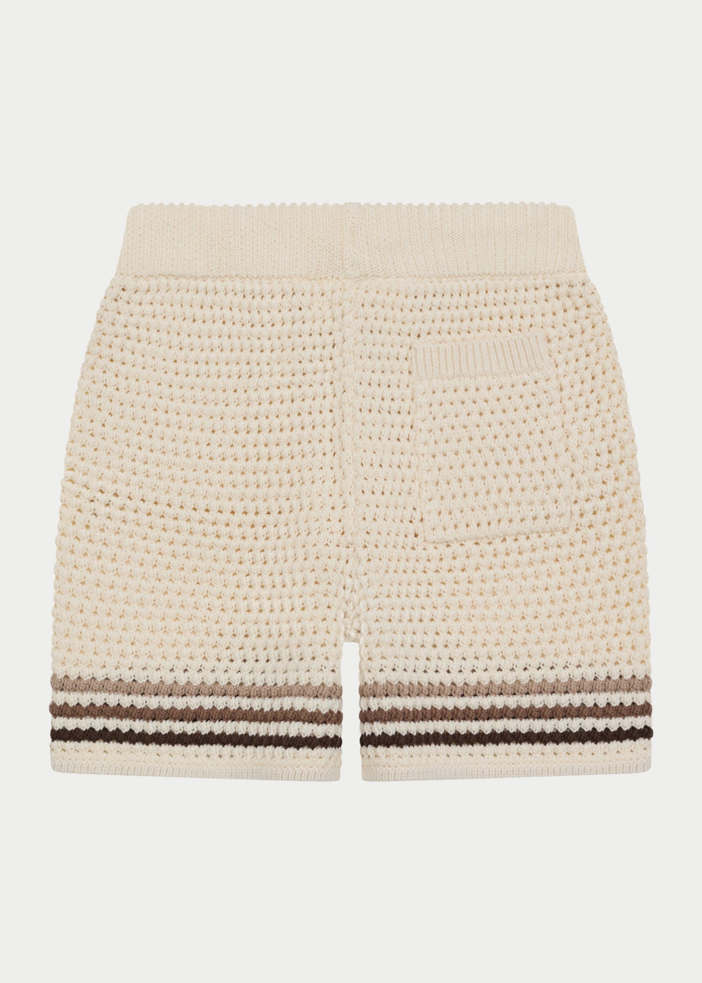 Junior Stripe Crochet Knit Shorts