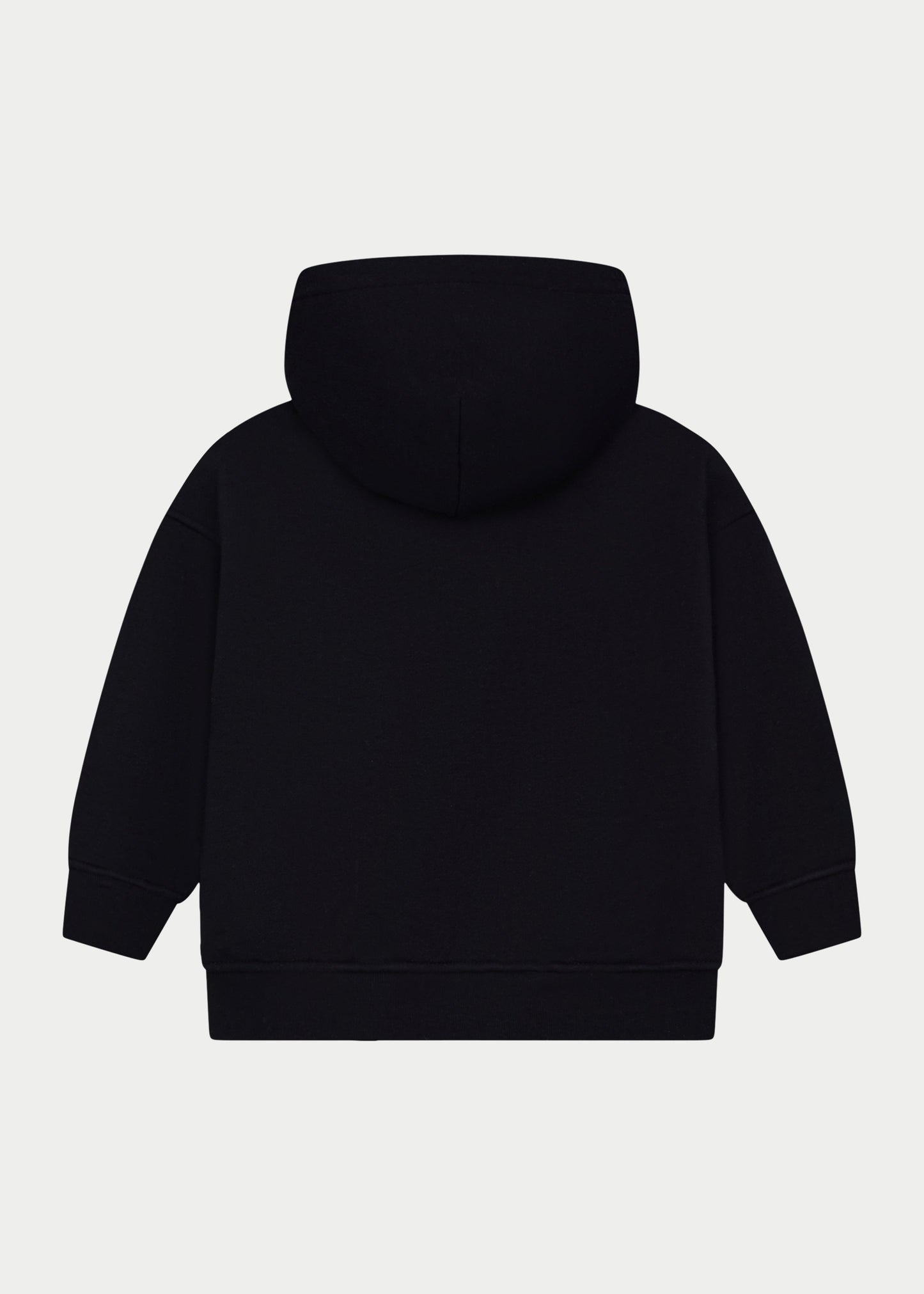Junior Emblem Applique Hoodie in Black