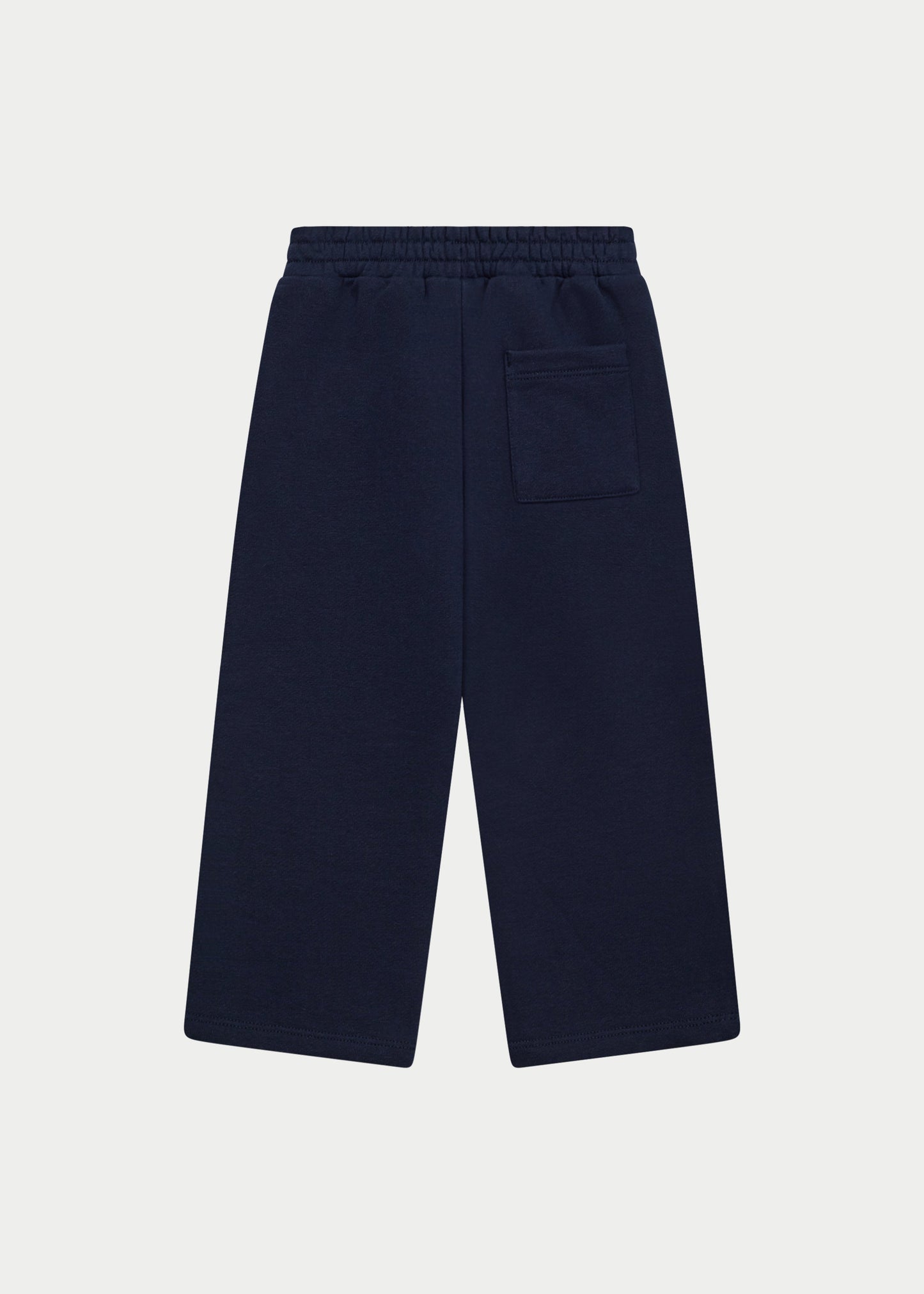 Kids Monogram Emblem Applique Joggers in Blue