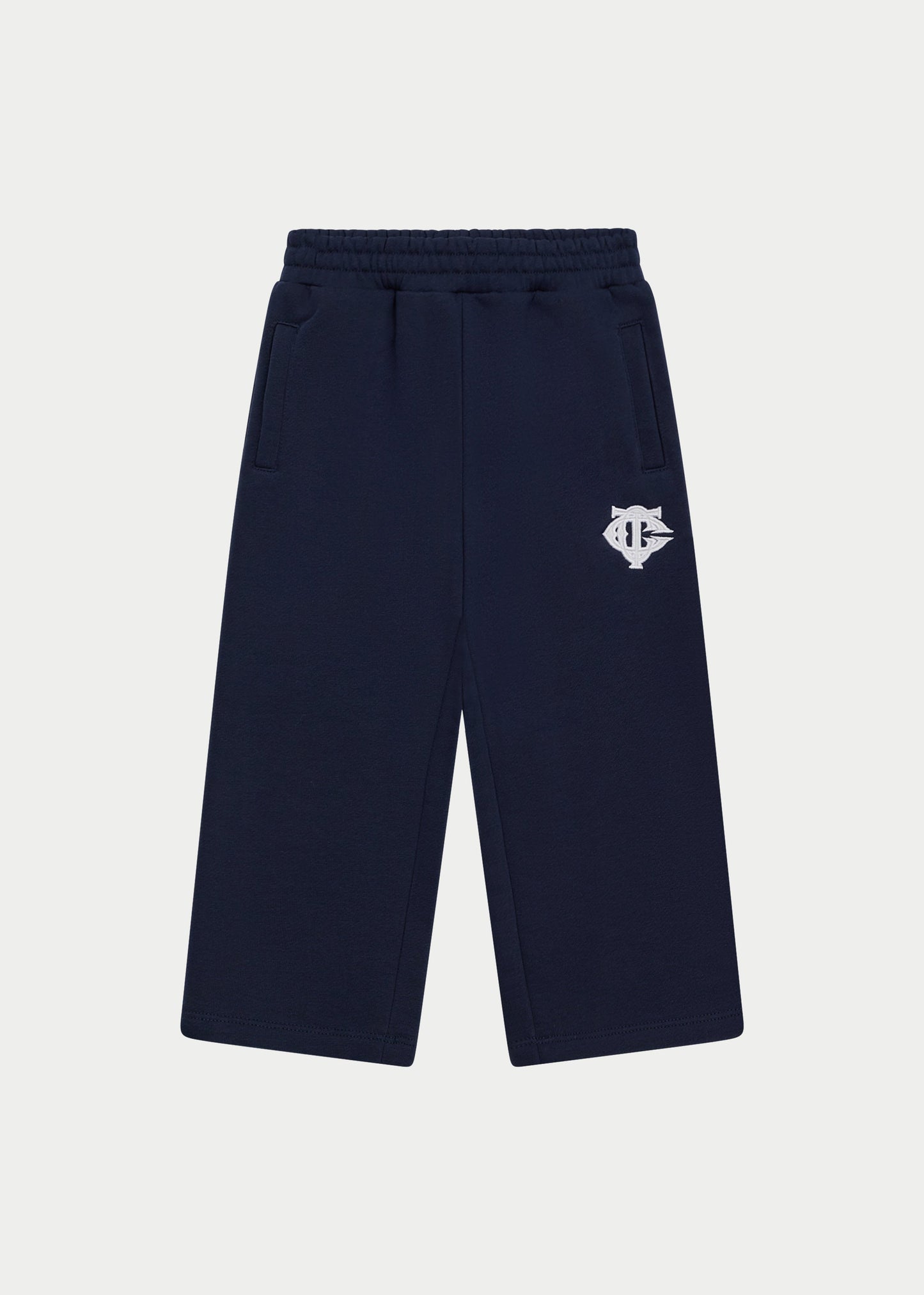 Junior Emblem Applique Joggers in Blue