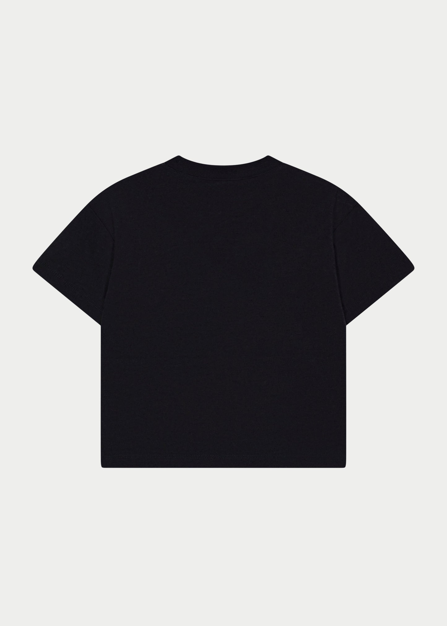 Junior Monogram Emblem Applique T Shirt in Black
