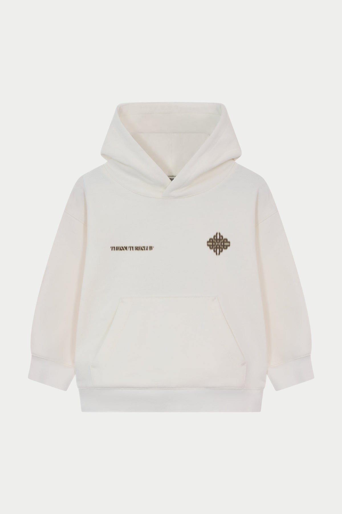 JUNIOR MOTION BLURRED HOODIE - OFF WHITE