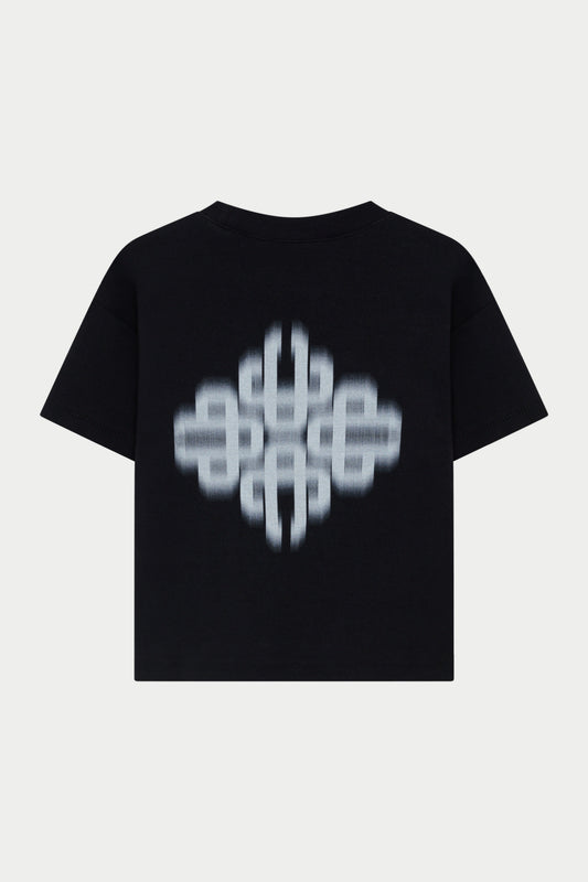 KIDS MOTION BLURRED T-SHIRT - BLACK