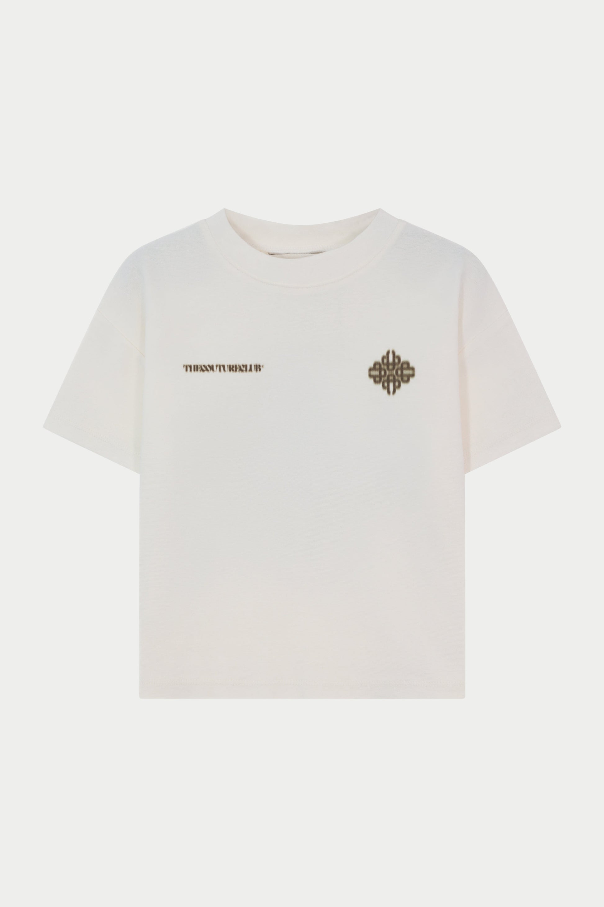 JUNIOR MOTION BLURRED T-SHIRT - OFF WHITE