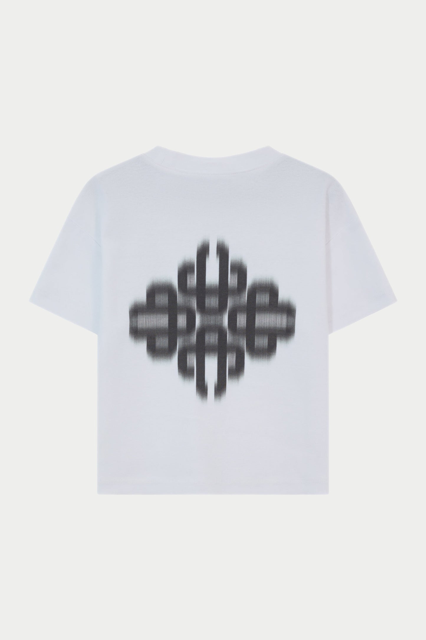 JUNIOR MOTION BLURRED T-SHIRT - WHITE